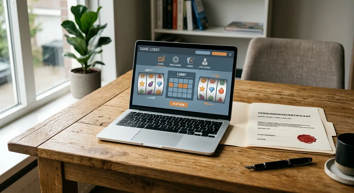 Beste online casino zonder Cruks Nederland 2026 werkplek met licentiedocument