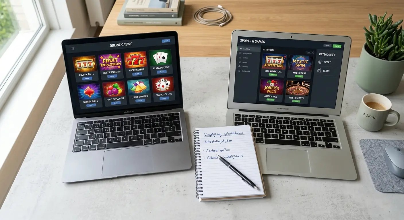 Nieuwe casino's zonder Cruks 2026 vergelijken op laptops